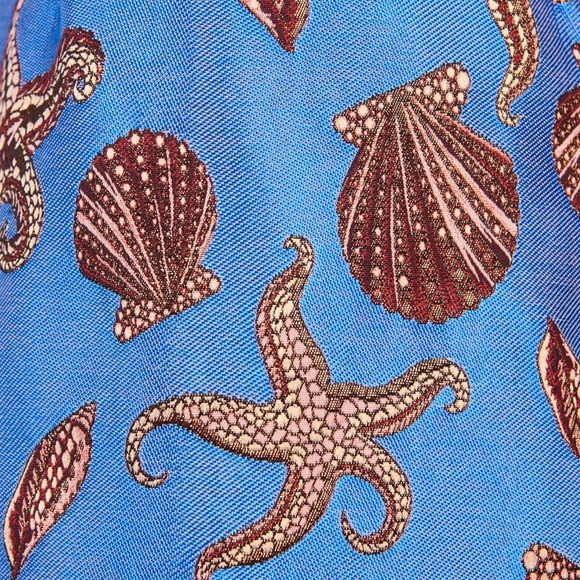 SAVE THE QUEEN Jacquard satin sheath dress S - Picture 6 of 6